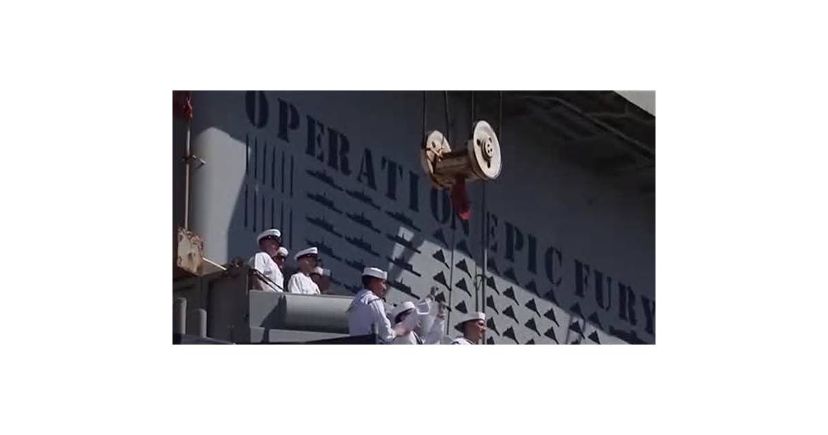 USS Lincoln docks in California after 10-month deployment