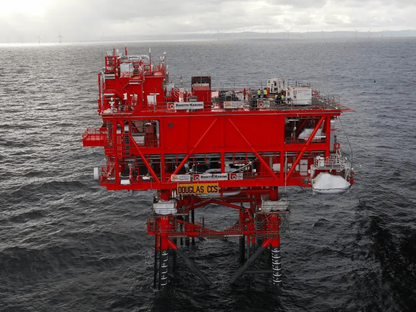 Eni’s Liverpool Bay CCS Reaches 50% Completion With Douglas Platform Offshore Install
