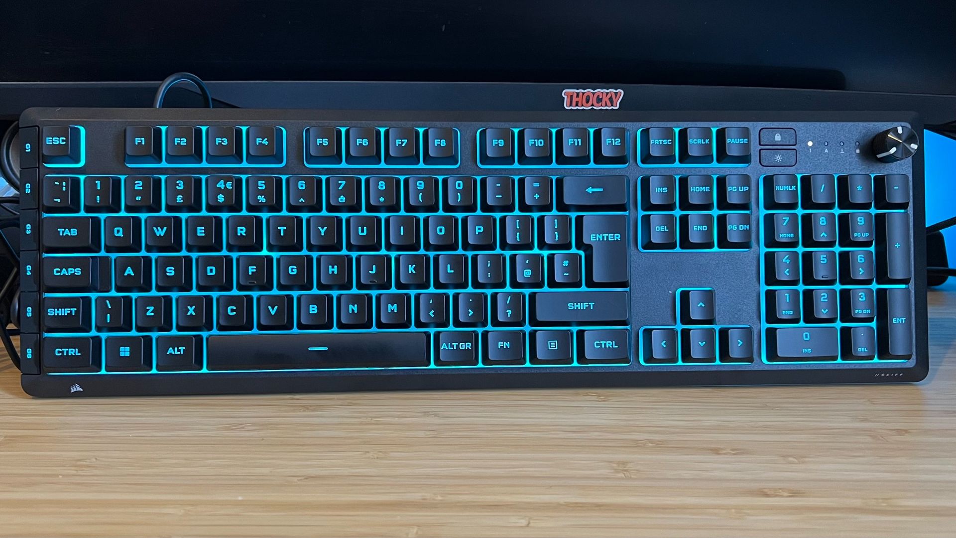 The Corsair Skiff 100 Plus's rubber domes bring smooth silence to the membrane market