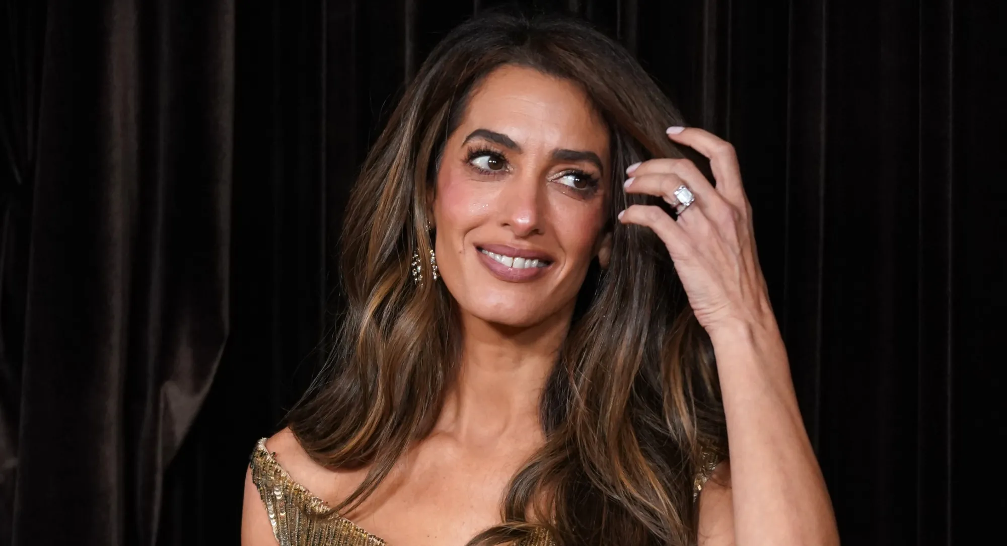 Amal Clooney Is the 2026 Albies Golden Girl in Gucci