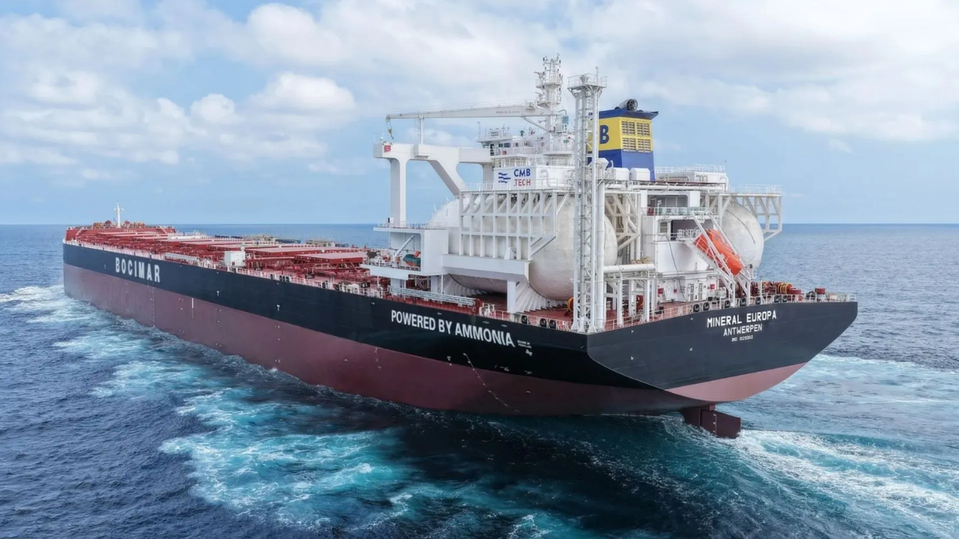 World’s first major ammonia-powered bulk carrier enters service for Australian iron ore