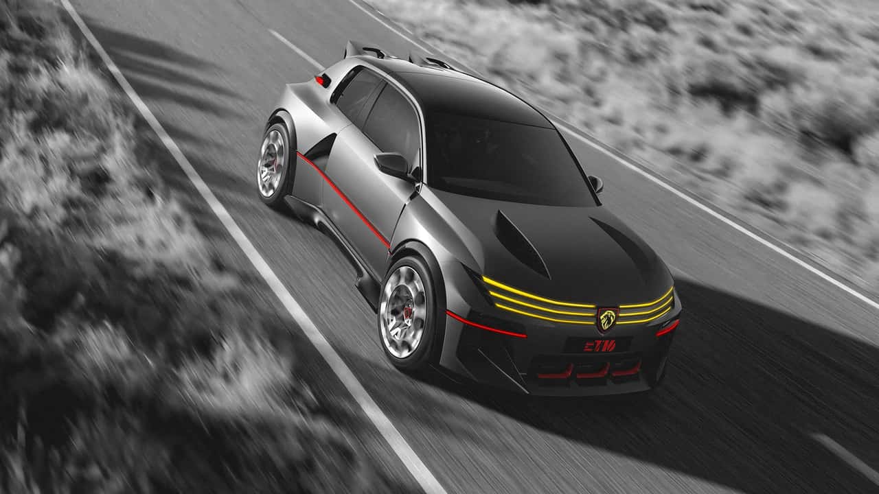 The Peugeot E-T16 Is A Retro-Futuristic Hot Hatch With Ludicrous Power