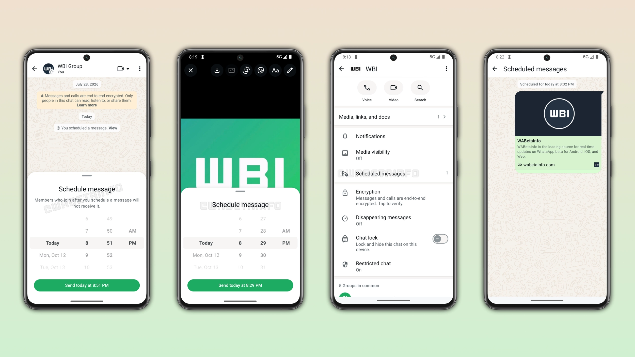WhatsApp is rolling out scheduled messages on Android beta