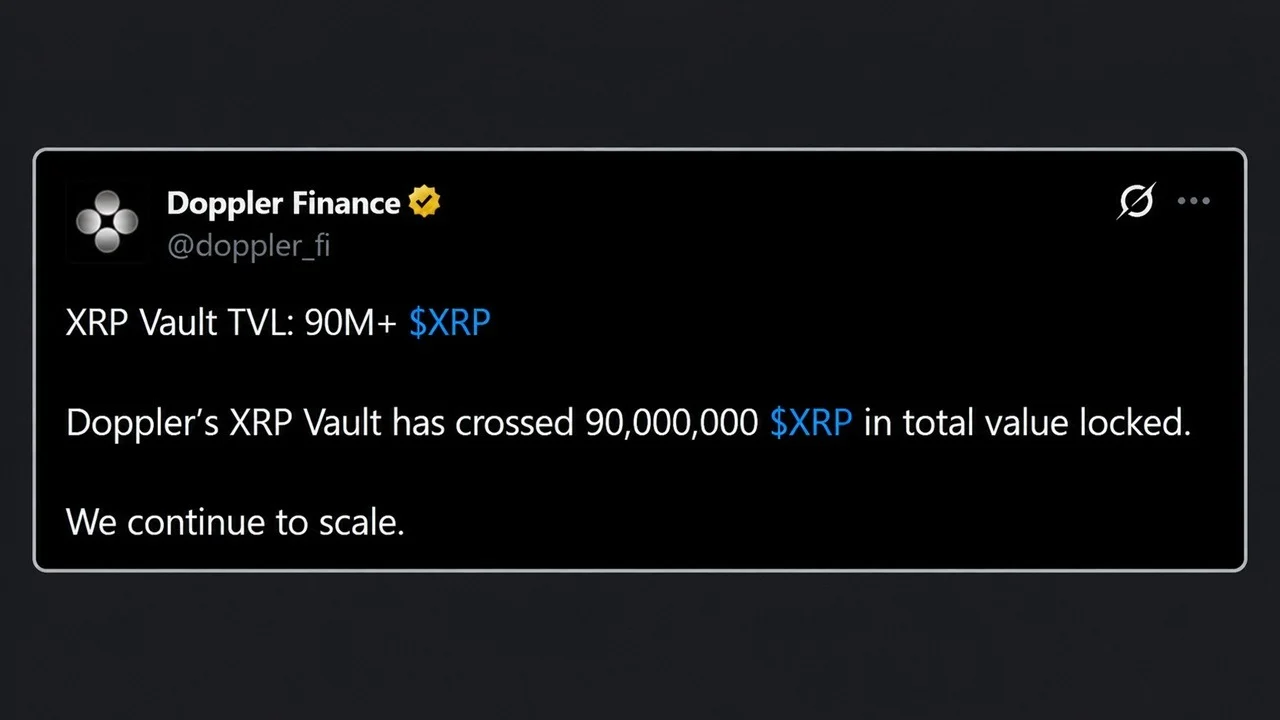 XRP Holders Have Now Parked 90 Million Coins in a Single Yield Vault