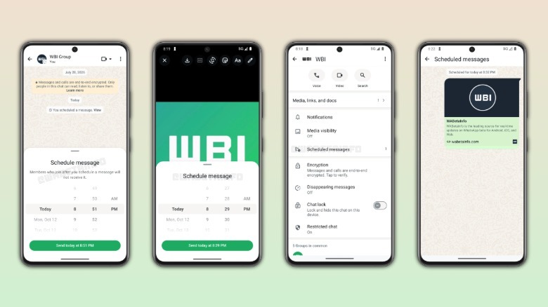 WhatsApp users may soon be able to schedule messages