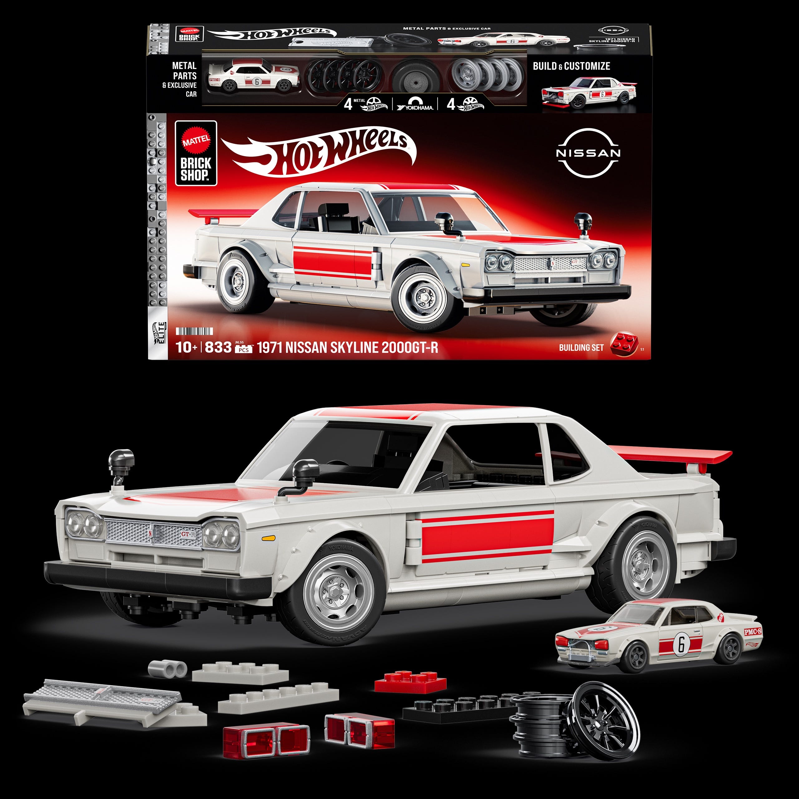 Mattel Brick Shop Gets into the Vintage Nissan Game with the Original Skyline GT-R