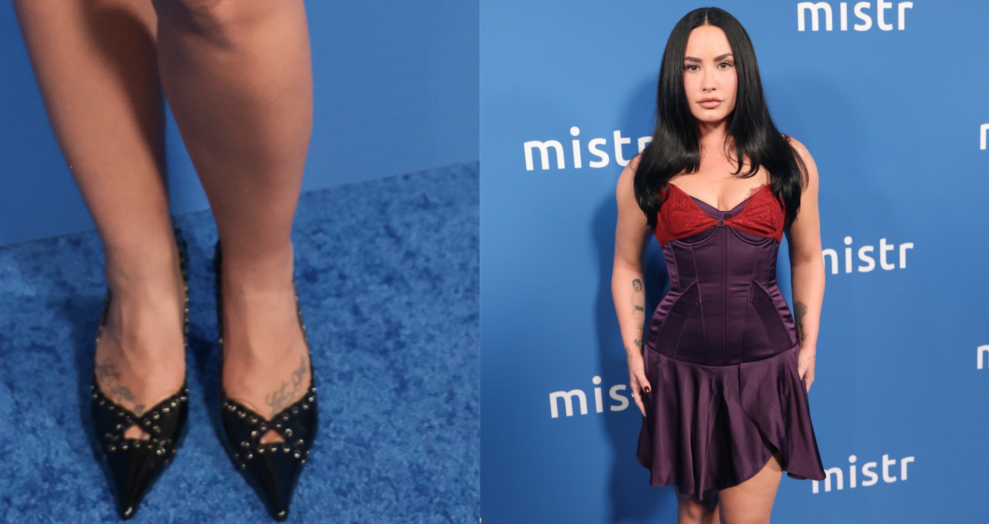 Demi Lovato Gets Edgy in Studded Black Pumps at National PrEP Day Celebration at The Abbey