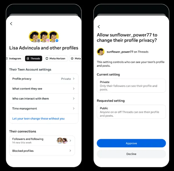 Threads allows parents to see who their teens have blocked