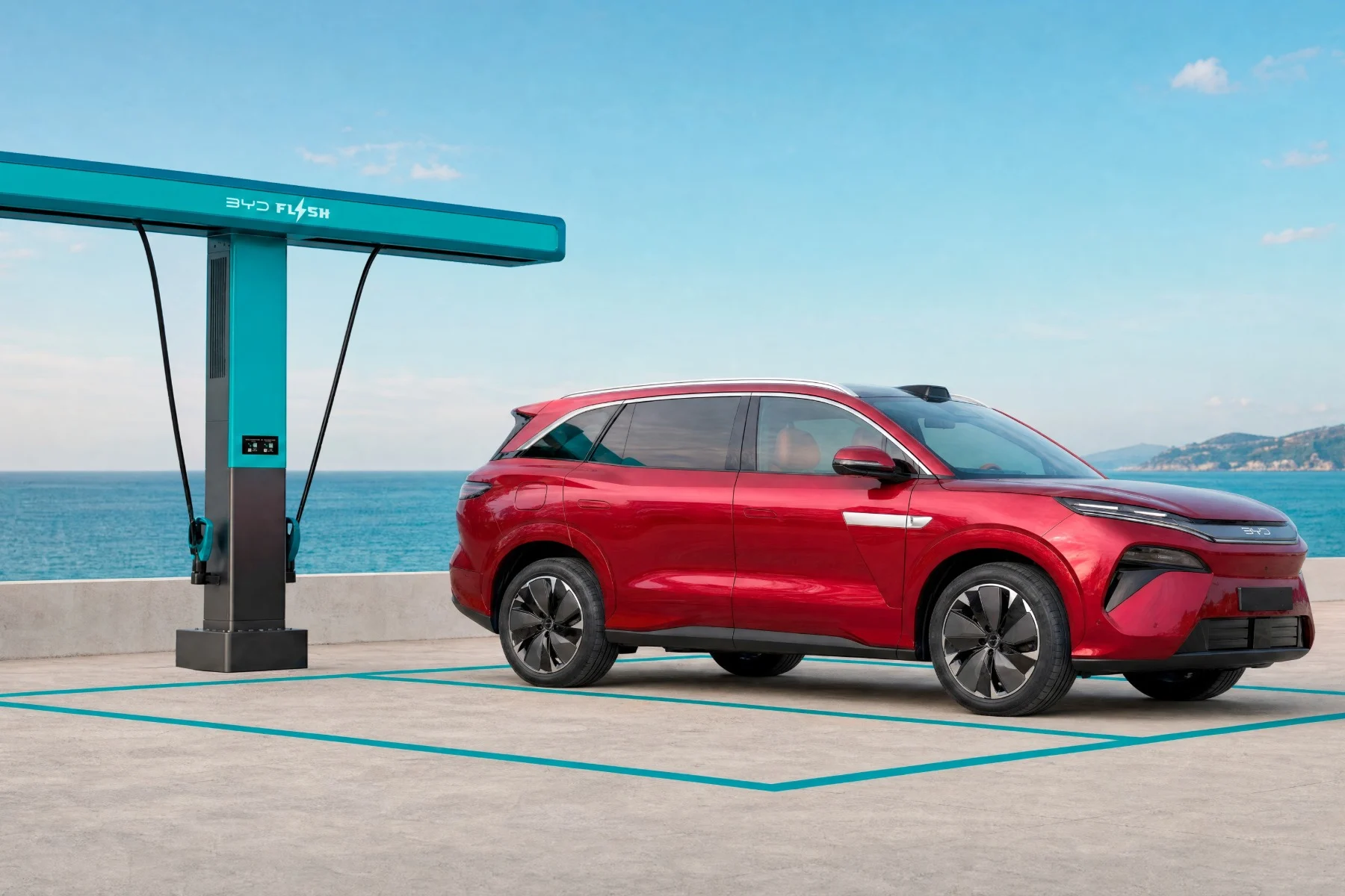 BYD unveils Atto 8 flagship SUV with nine-minute charging