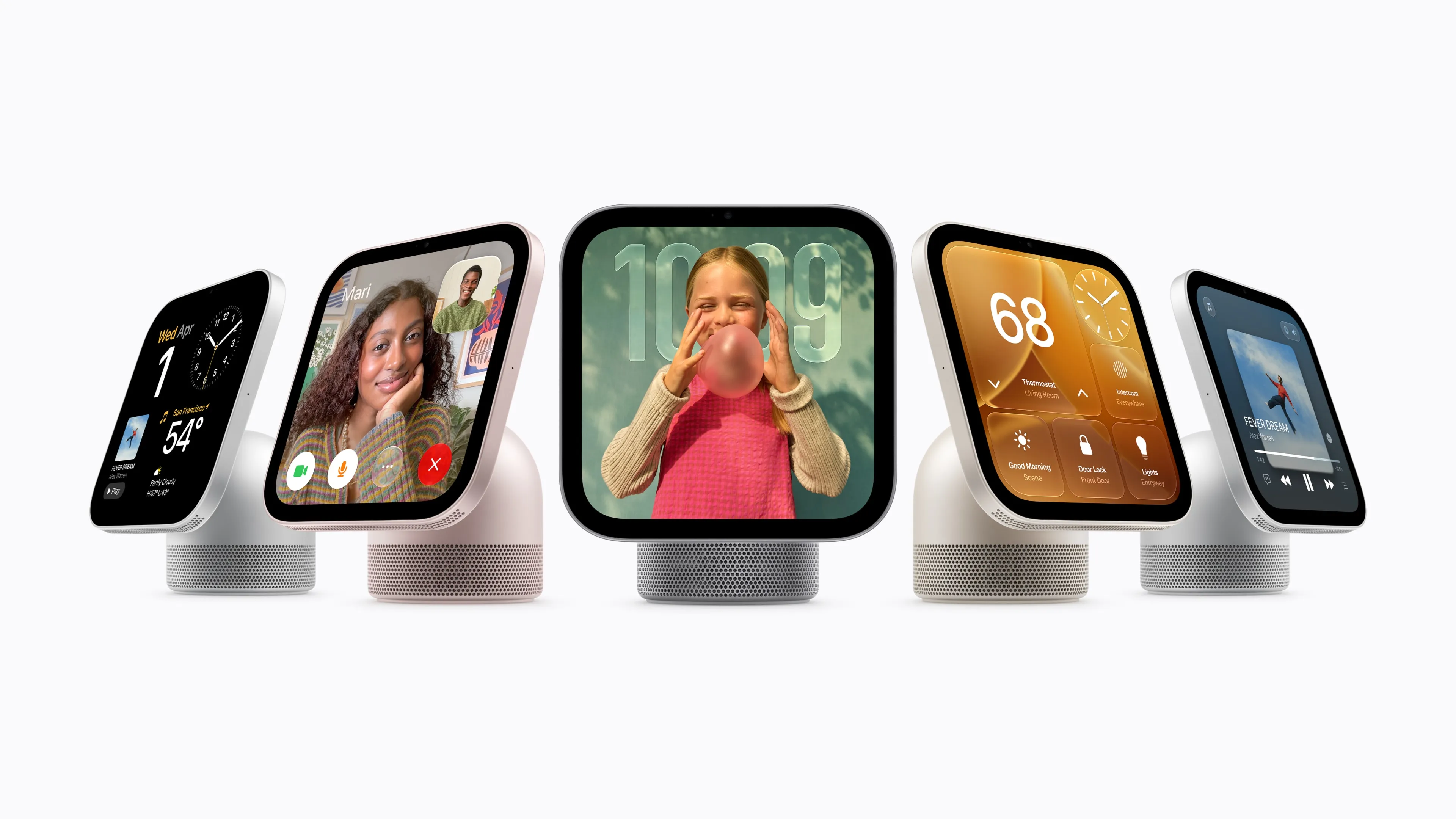Apple’s New HomeView Smart Speaker Has an Apple Watch-Shaped Screen