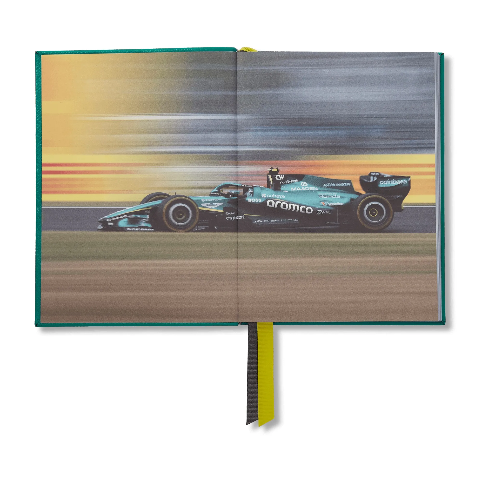 Smythson Creates Books, Stationery, Accessories for Aston Martin Aramco Formula 1 Team