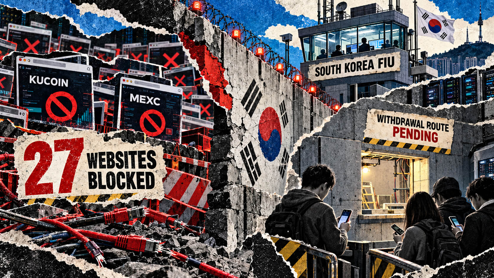 South Korea locks out crypto users as 27 exchange sites go dark