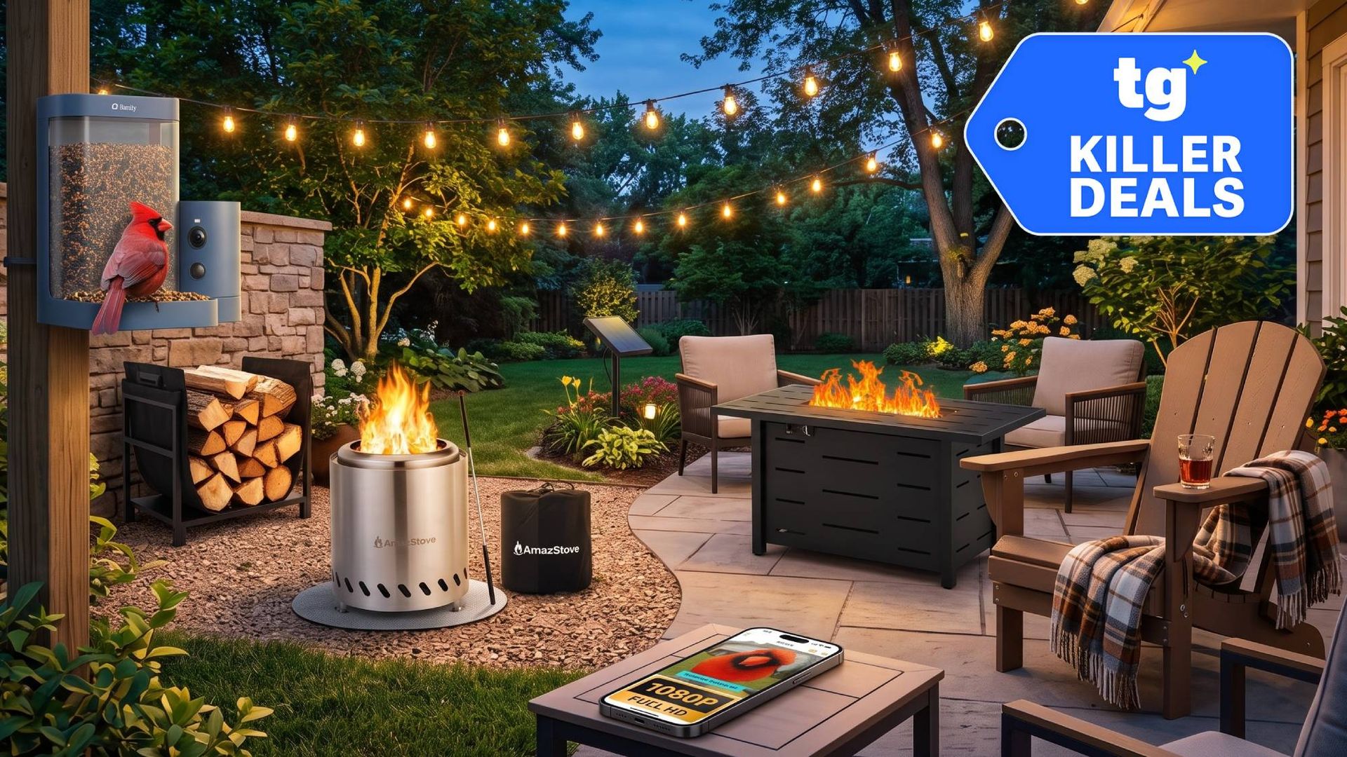15 best Amazon patio and garden deals for fall: fire pits, furniture, Halloween decor and more from $17