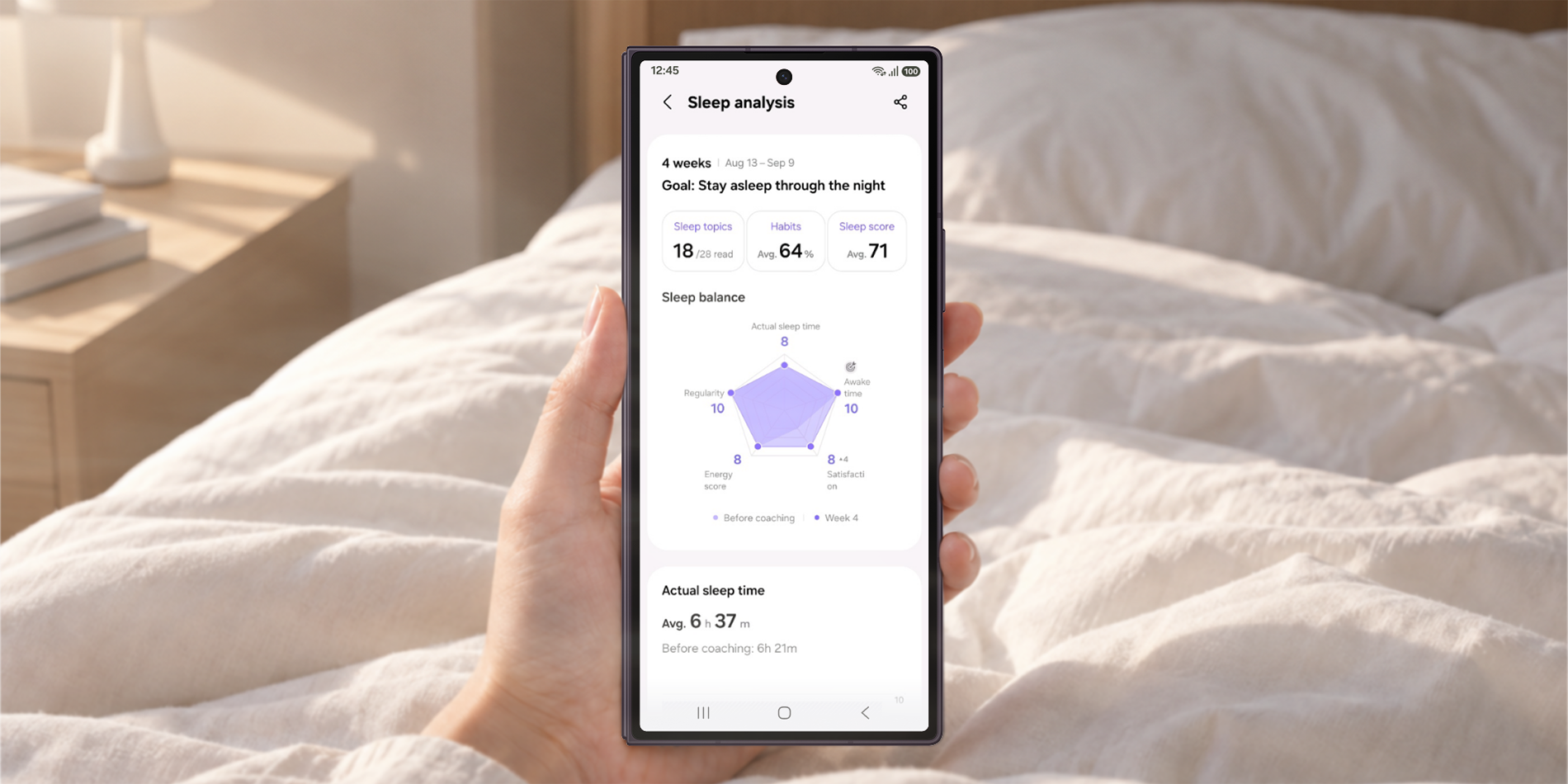 Samsung rolling out major Health update with Sleep & Running coach, meal scanning