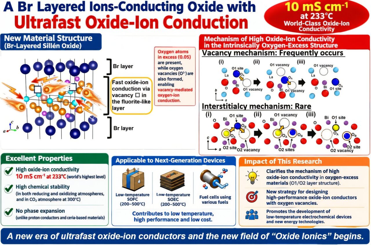 Ultrafast oxide-ion conductors offer route to low-temperature fuel cells
