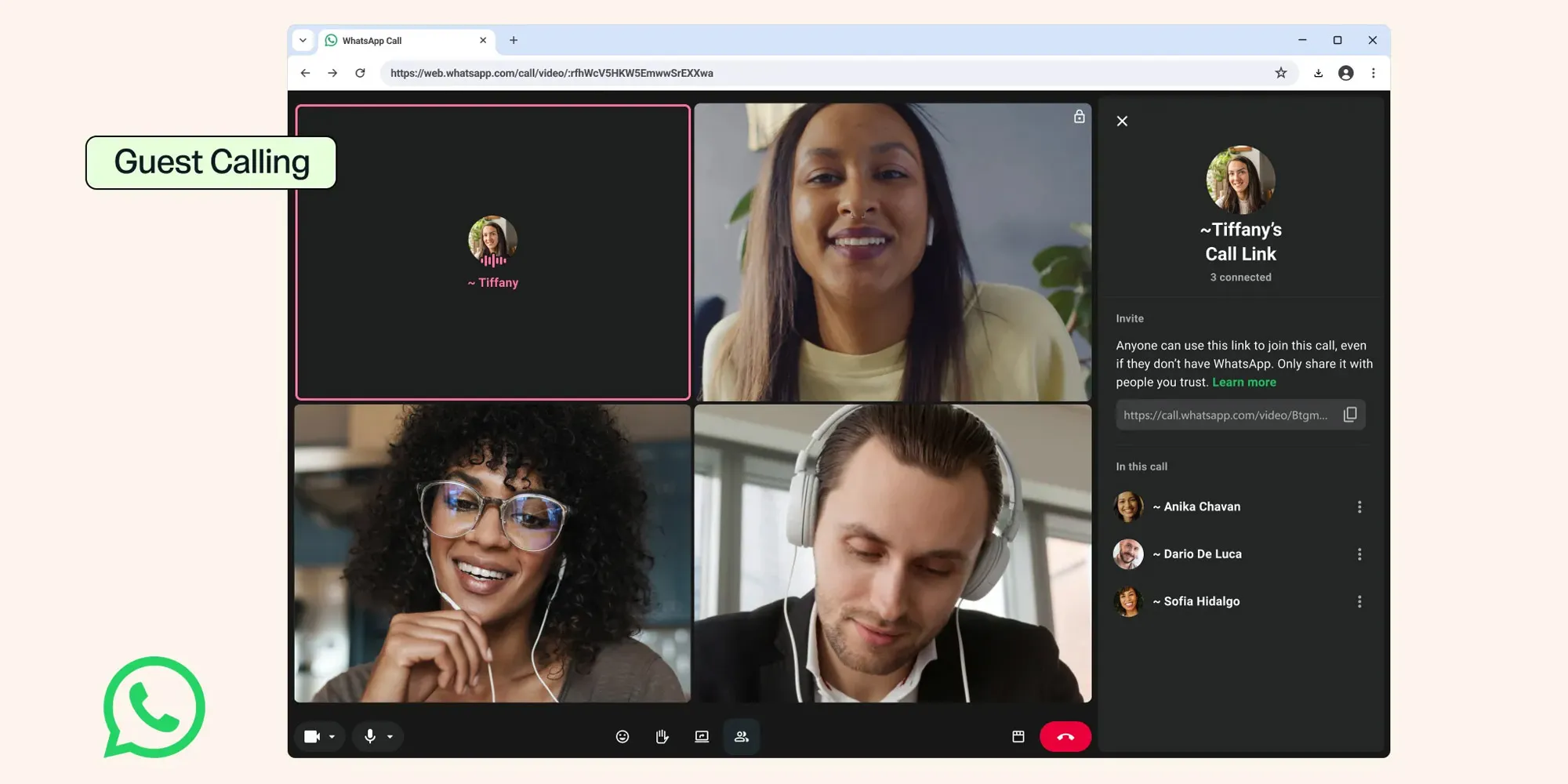 WhatsApp takes on Zoom and Google Meet with guest calling