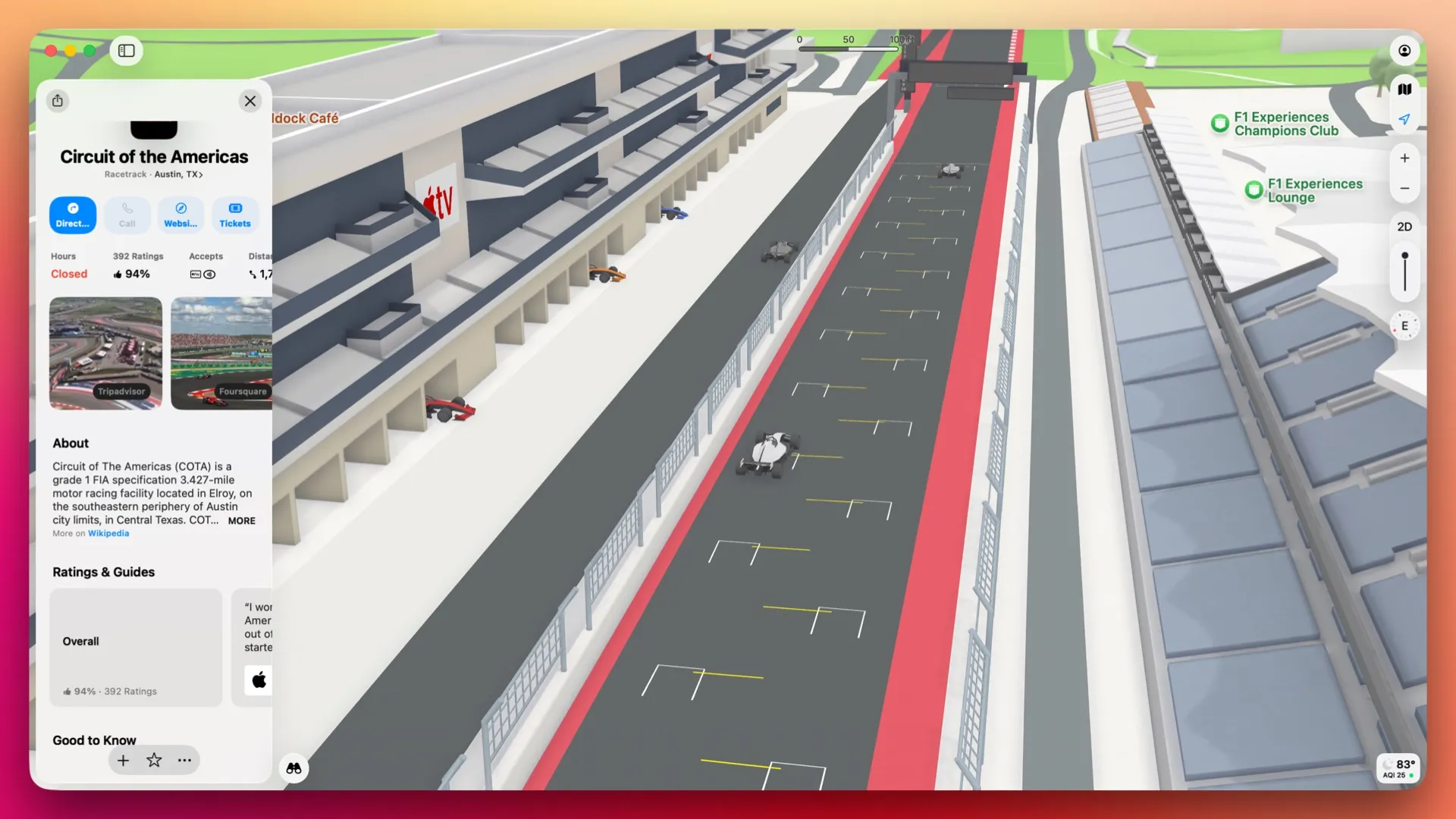 Apple Maps Gets a Ticket to Austin for the F1 Grand Prix