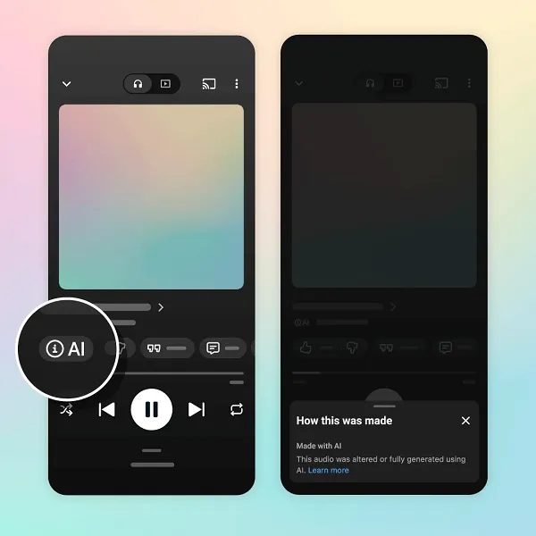 YouTube labels AI-generated music