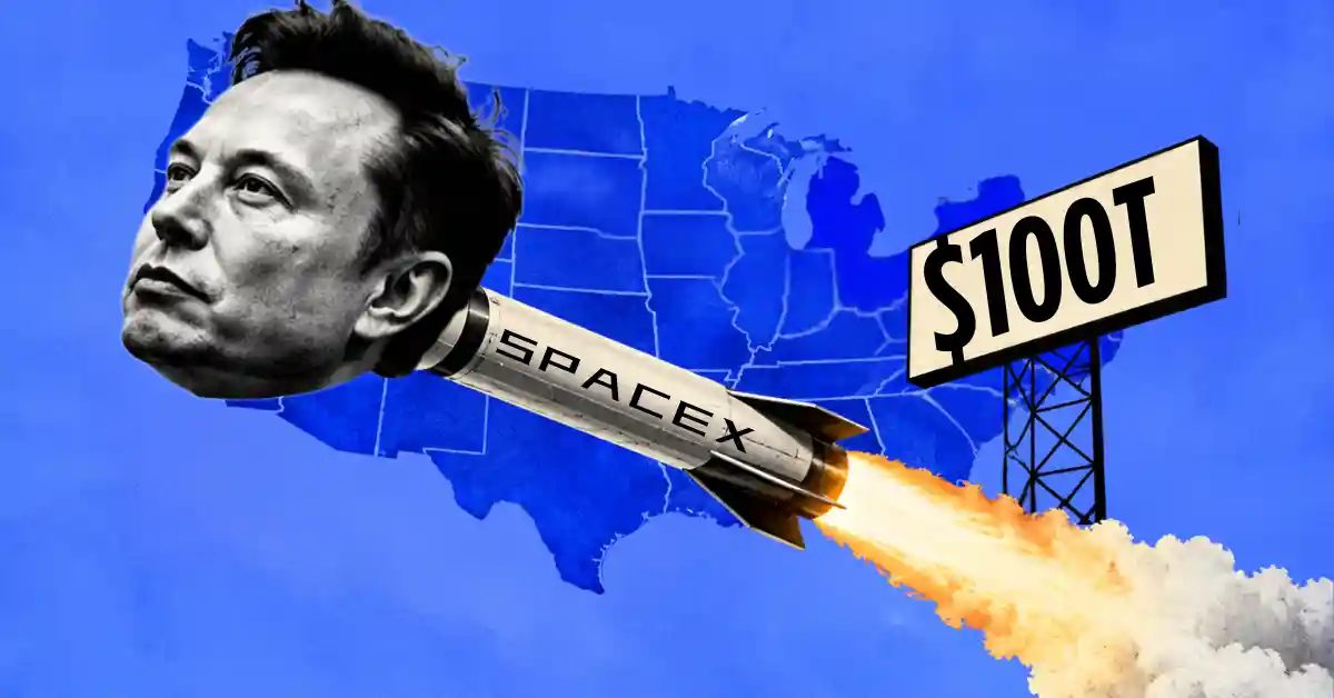 Elon Musk Predicts SpaceX Could Hit $100T in 10 years — Unless World War Breaks Out