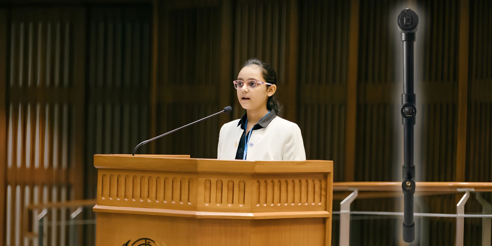 This 11-year-old built an AI smart cane for ₹10,000 and took it to the UN