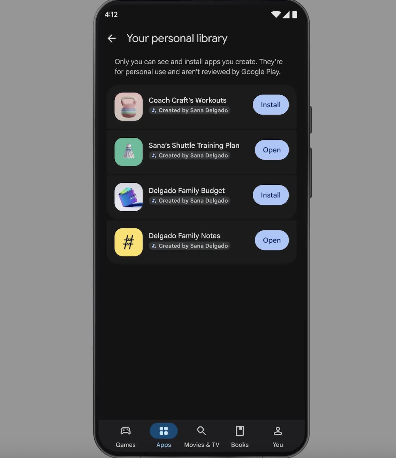 Google Play now lets you install your own vibe-coded apps without publishing them