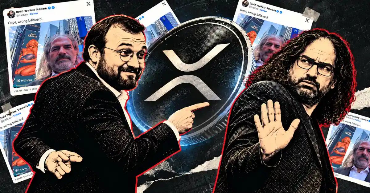 ‘I Knew She Had XRP’: Charles Hoskinson Trolls David Schwartz Over Sydney Sweeney Billboard Mix-Up