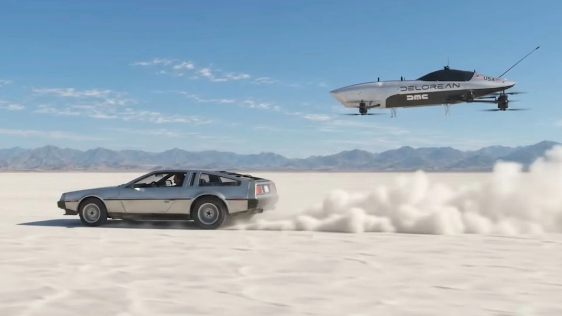 Tesla’s flying car dreams get a rival as DeLorean enters electric air racing