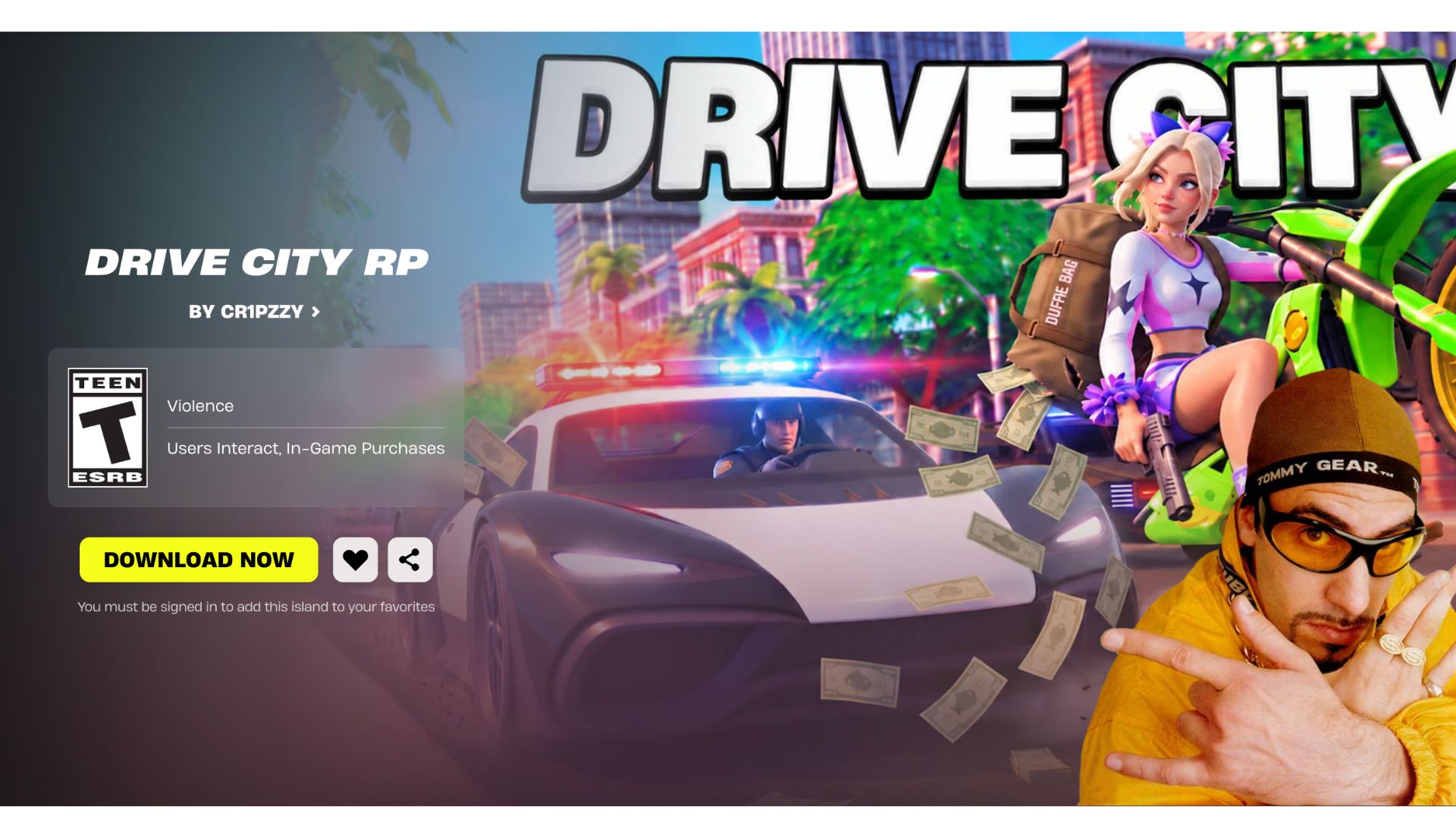 Ali G makes his Fortnite debut with a speaker van and a plan to get famous