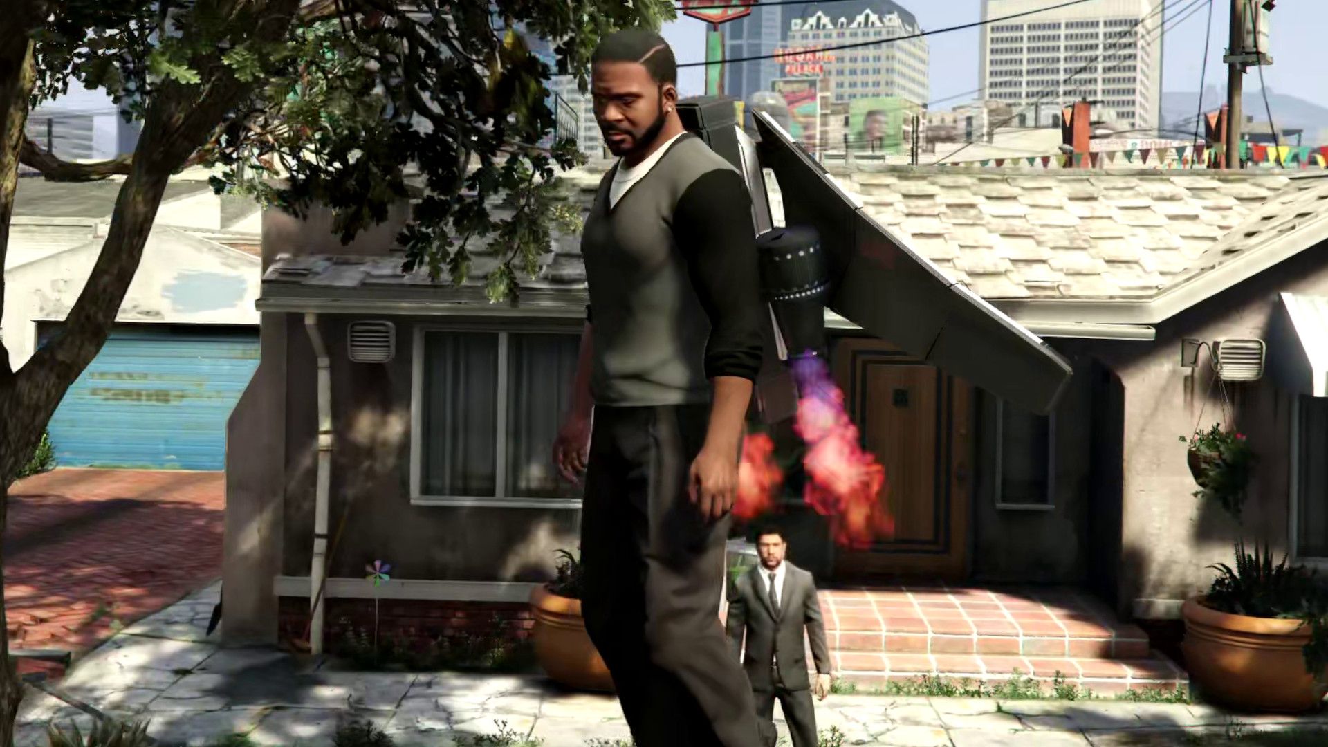 GTA 5 finally measures up to the actual best GTA game now I've added a jetpack