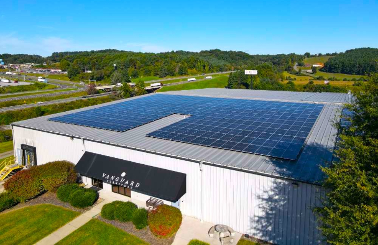 Pisgah Energy installs solar on third building for craft furniture maker