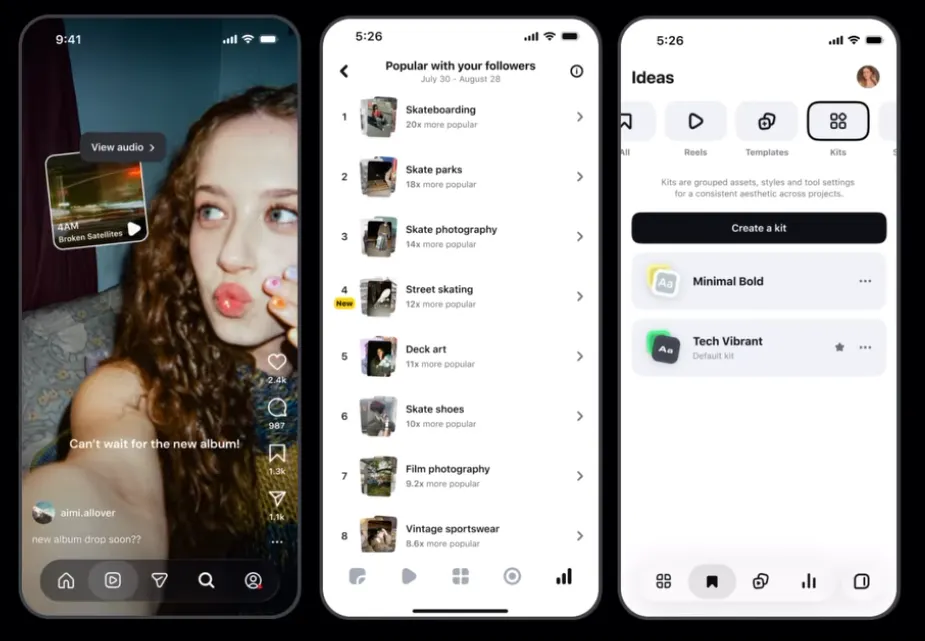 Meta adds audio links and reference Reels to Edits