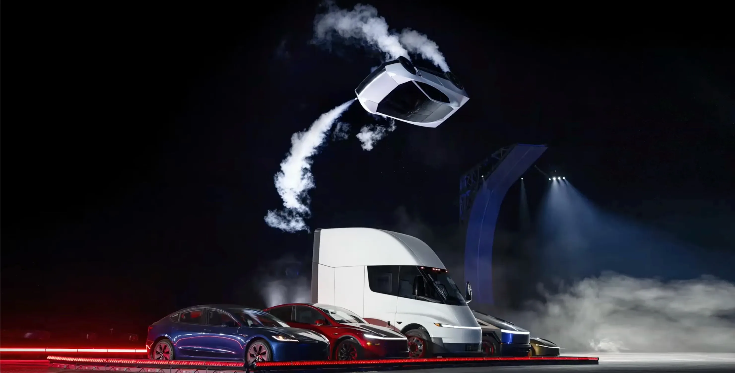 Tesla unveils Cyberfied new Roadster that can kickflip