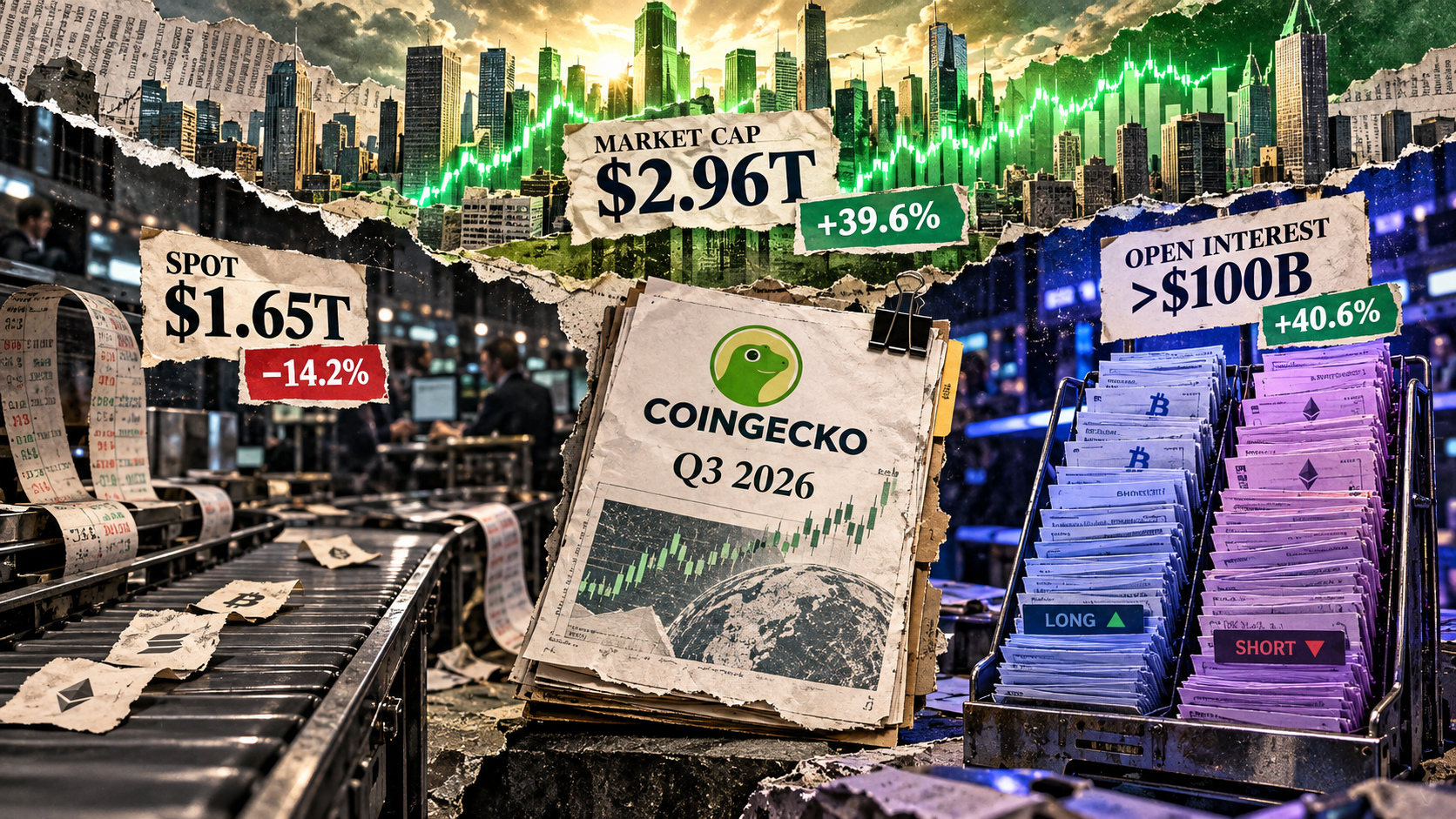Crypto market cap leaps $800B in Q3, but spot volume drops 14%