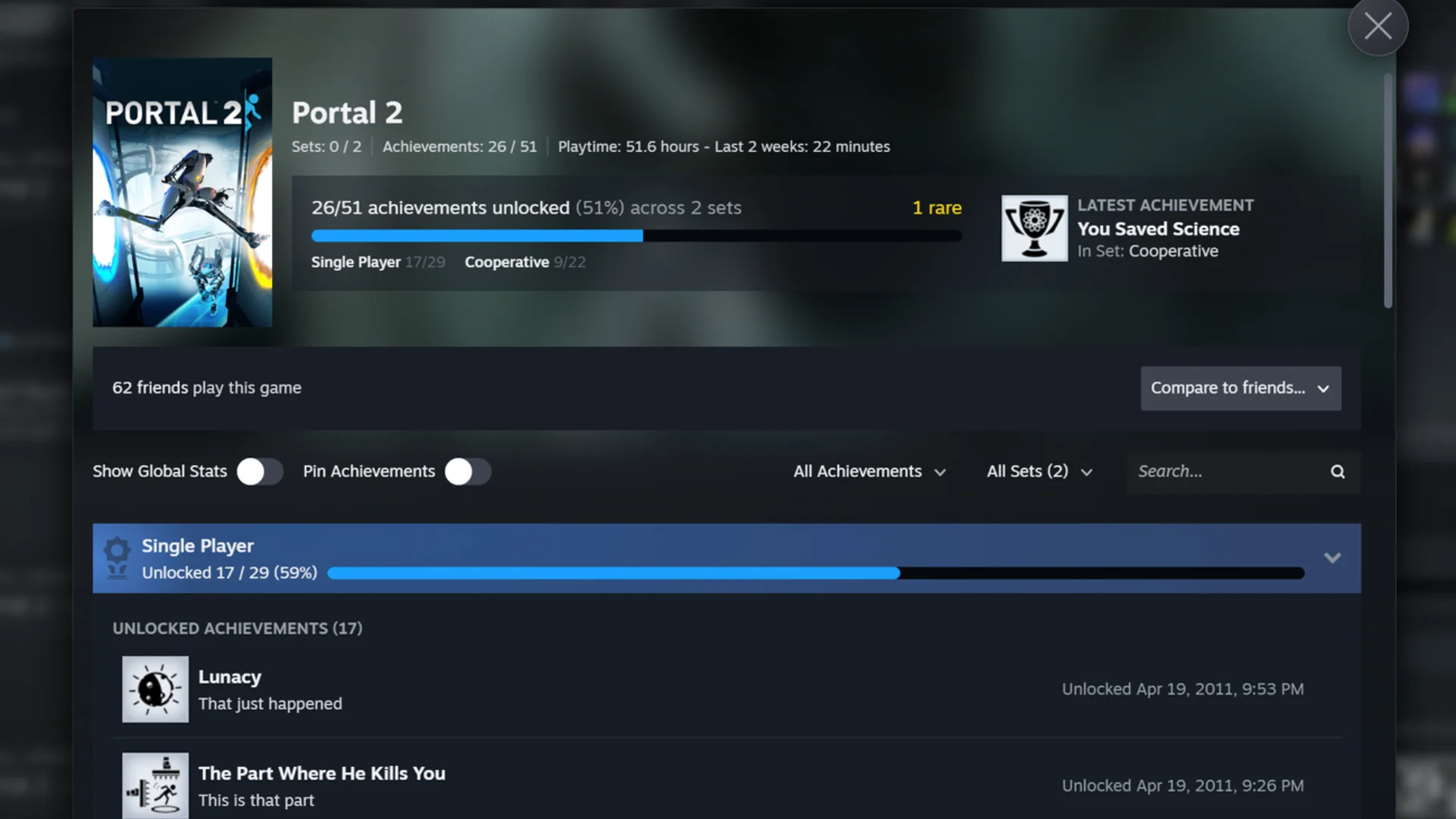 Valve roll out Steam Achievement Sets in beta, splitting up games’ perpetually growing trophy masses into DLC and season buckets