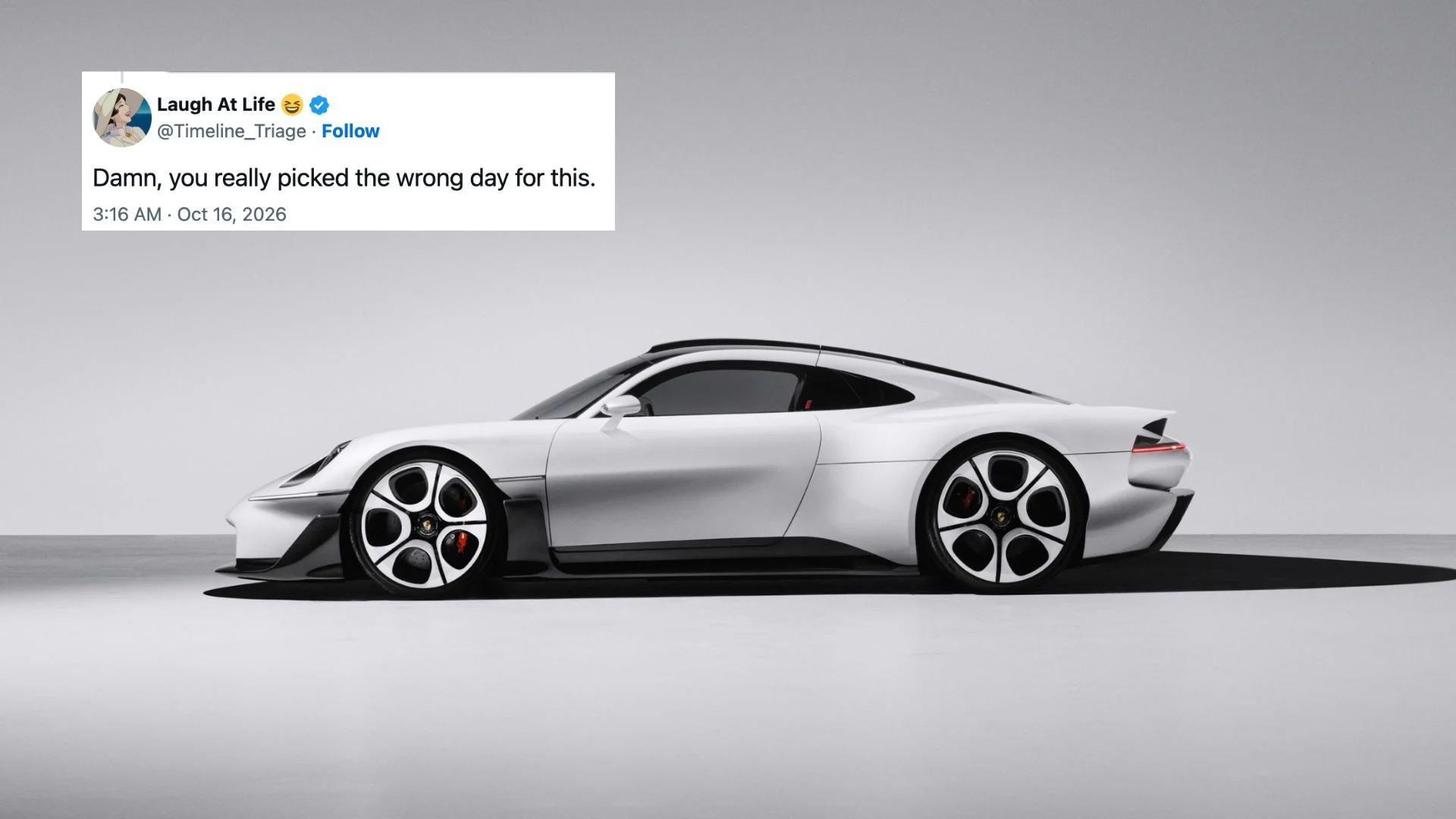 Porsche launched a car on flying Tesla day and the memes are incredible