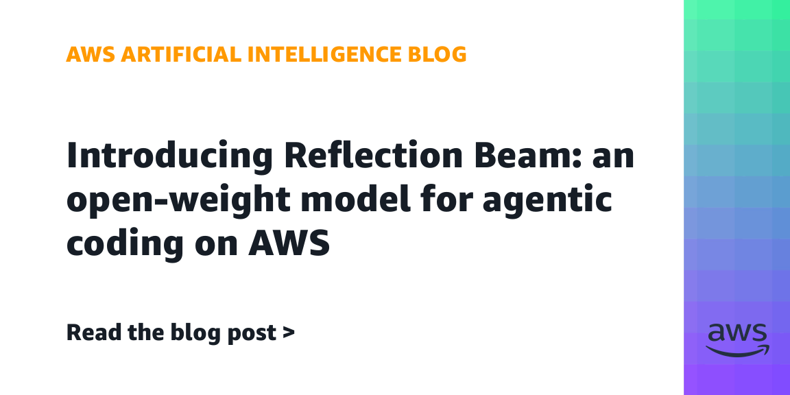 Introducing Reflection Beam: an open-weight model for agentic coding on AWS