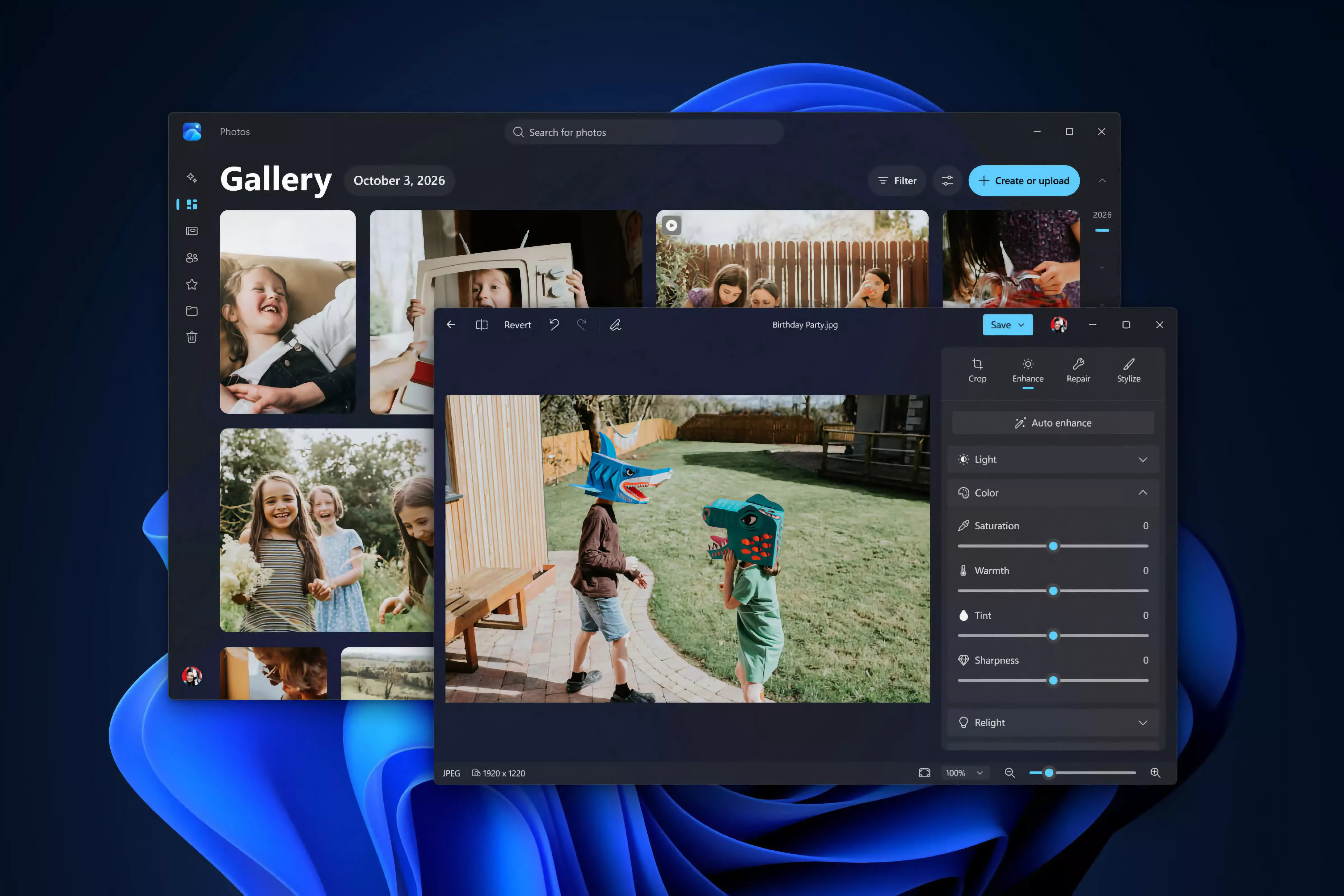 The new Windows Photos app goes native for editing and viewing, but power users are mad about the web-based gallery