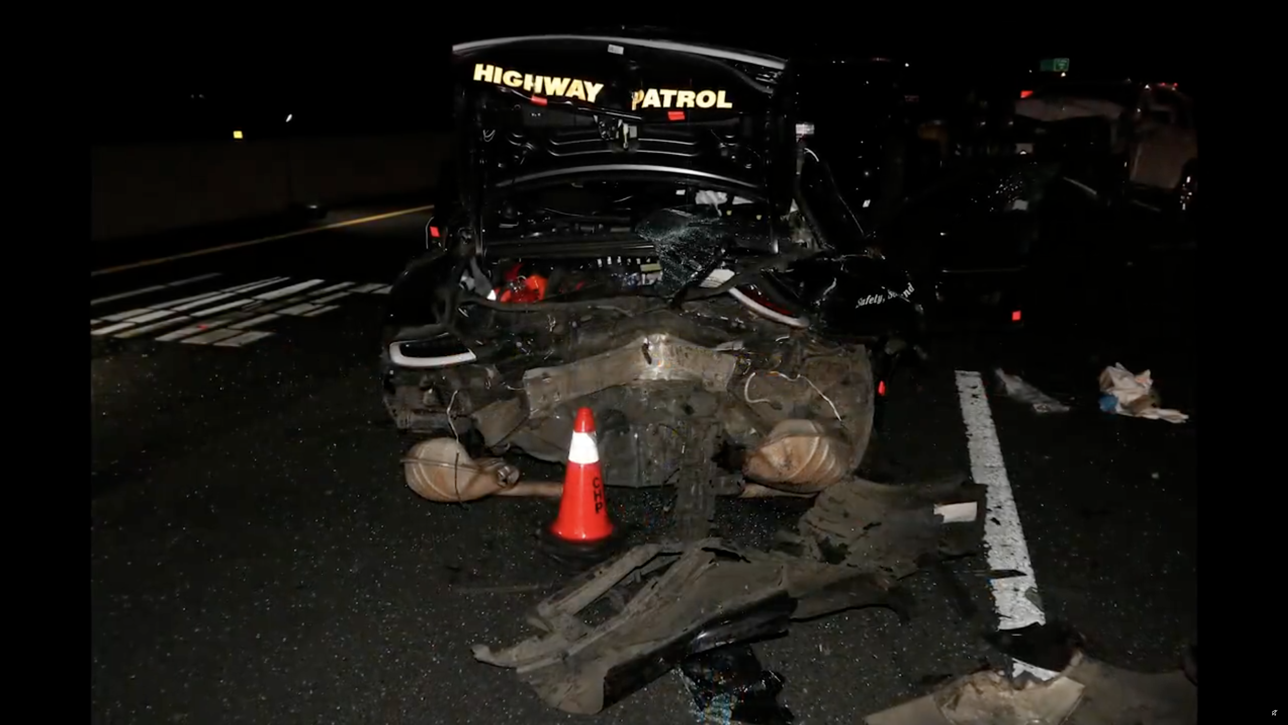 Tesla driver says he was asleep and using FSD when he crashed into highway patrol cars
