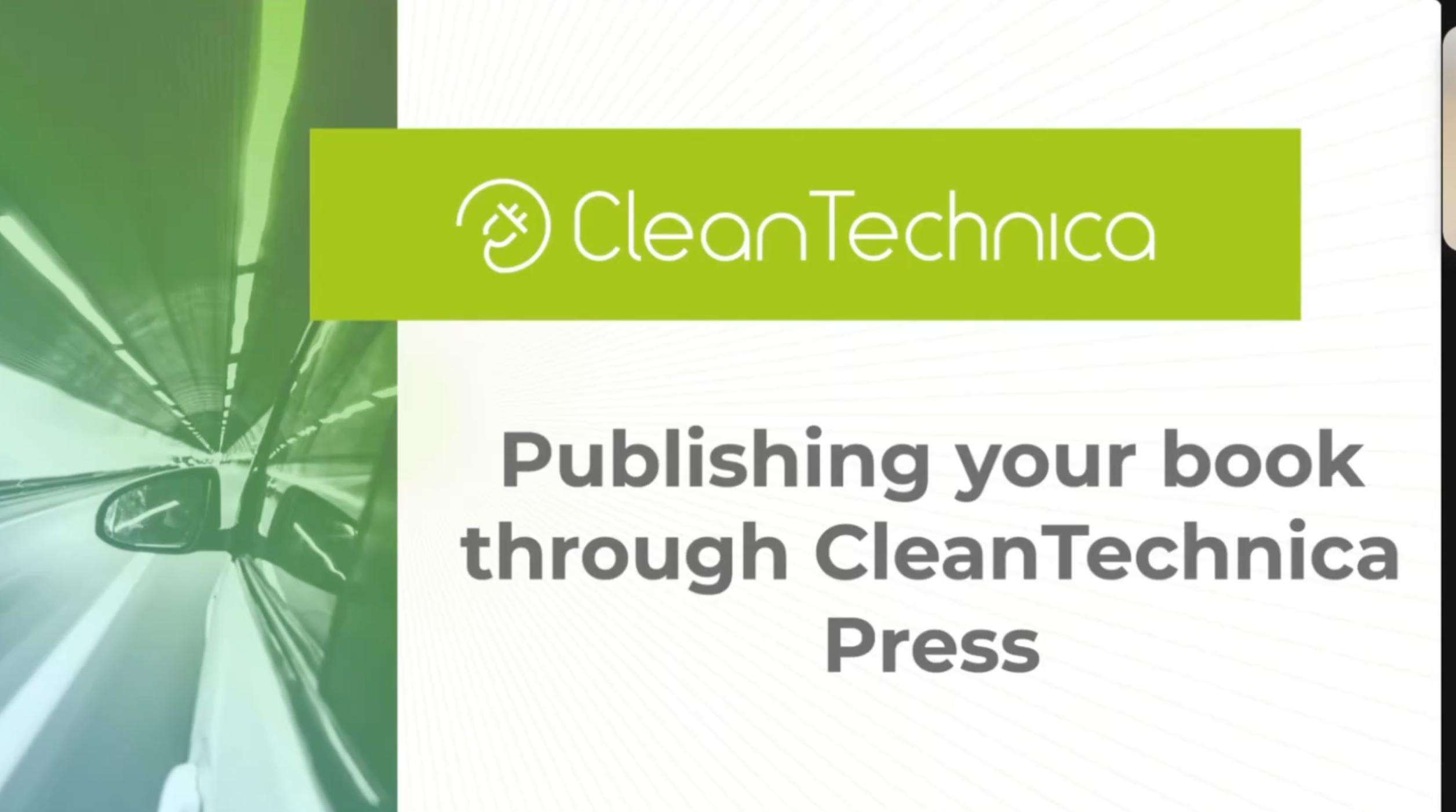 Publishing Your Book Through CleanTechnica Press