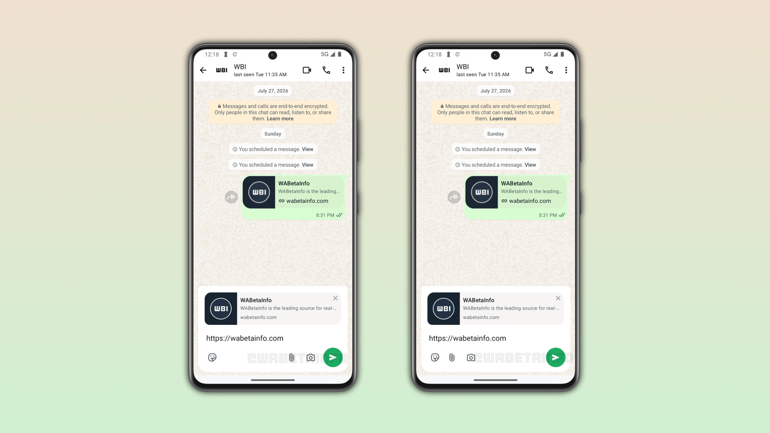 WhatsApp is testing a redesigned chat bar for Android