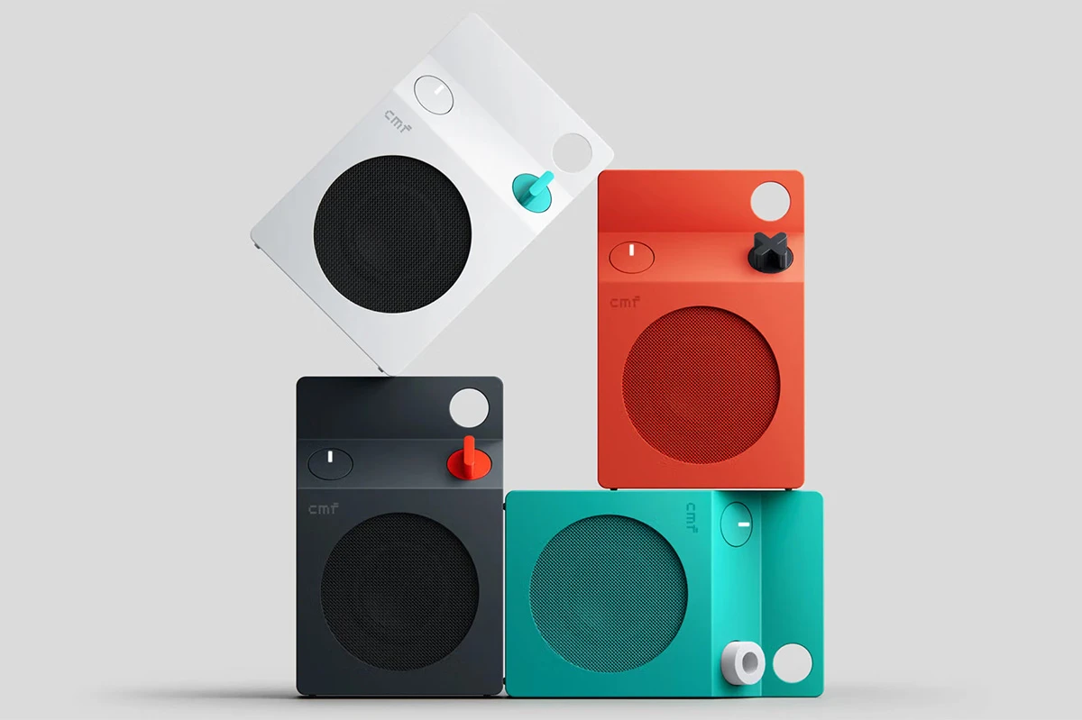 Vibrant milk carton speakers explode in color and sound