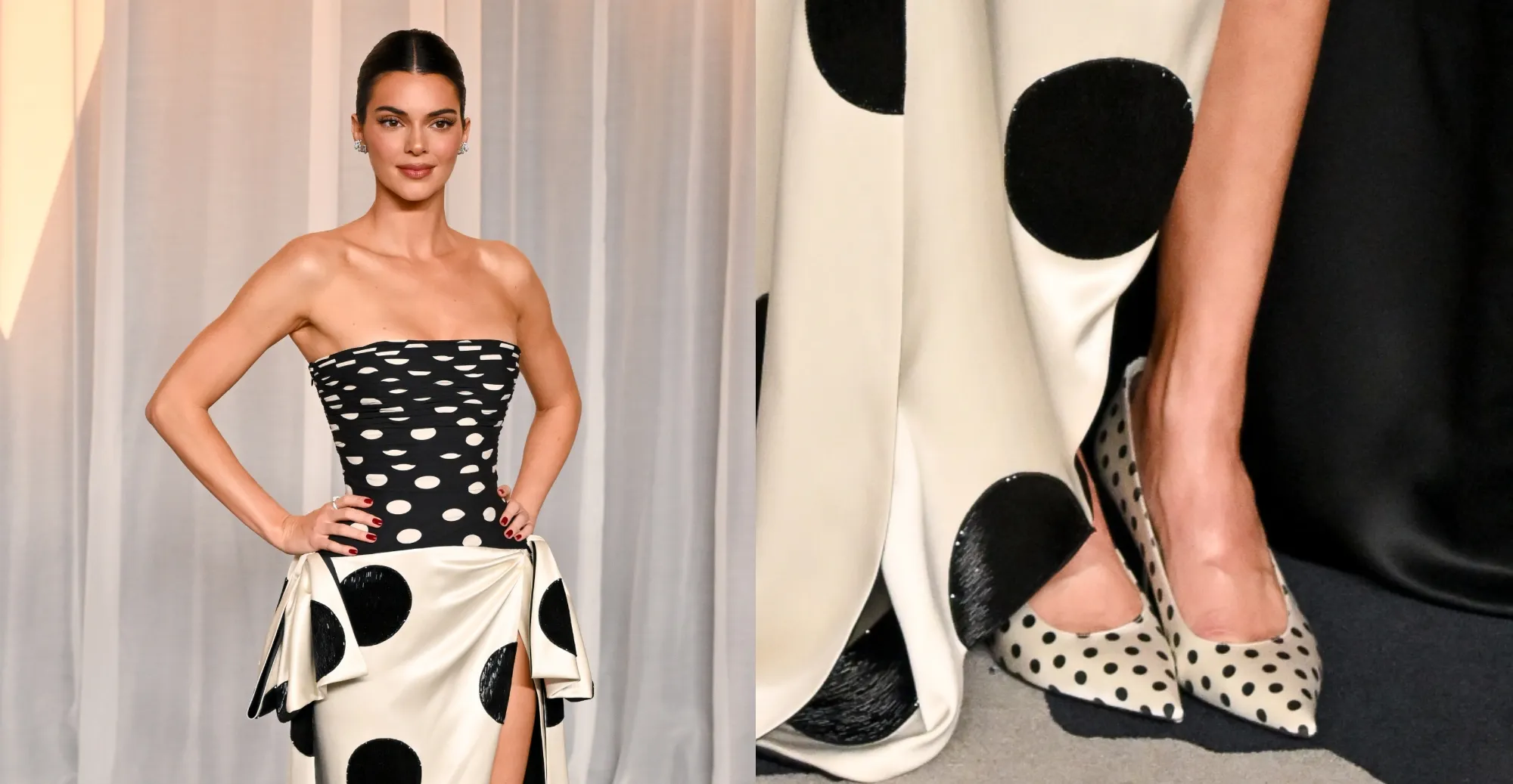 Kendall Jenner Takes the Polka Dot Trend Down to Her Shoes at Academy Museum Gala 2026