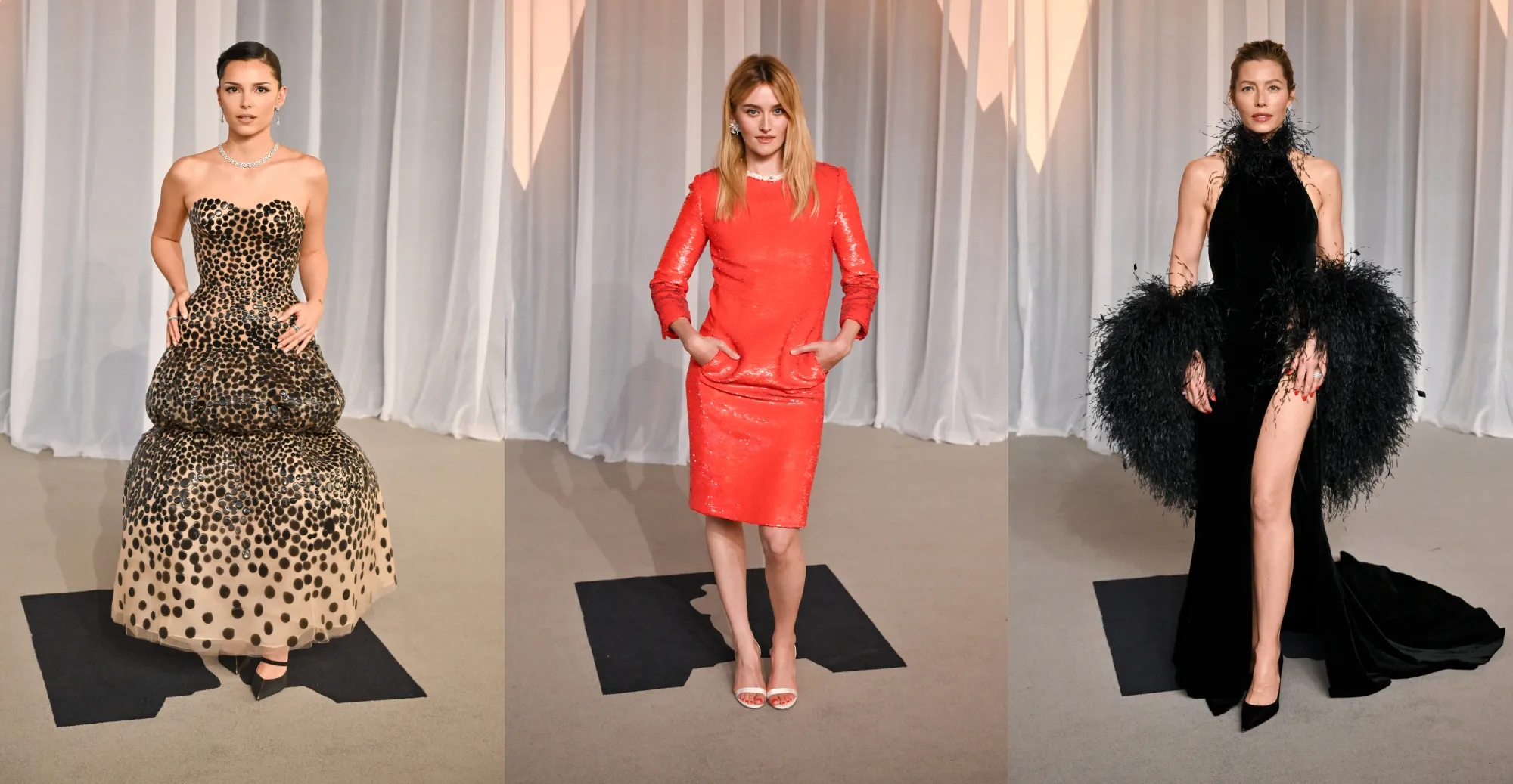 Jessica Biel, Sarah Pidgeon, Inde Navarrette and More Stars Keep it Classic in Pumps and Minimalist Sandals at the Academy Museum Gala