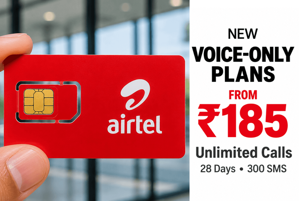 Airtel Becomes First Telco to Launch Voice-Only Plans Under New TRAI Rules