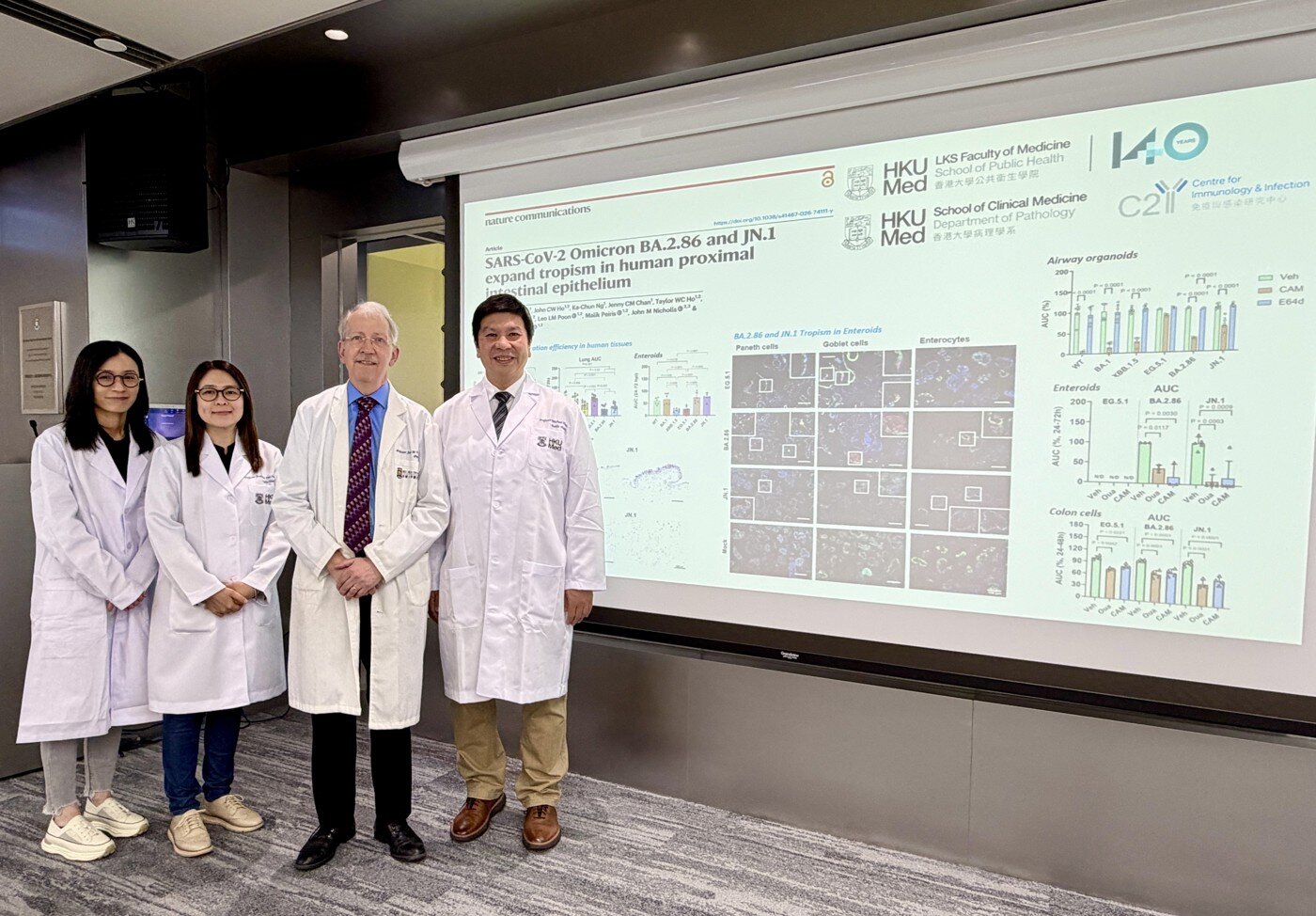 Two omicron variants replicate more efficiently in gut tissue models, experiments reveal