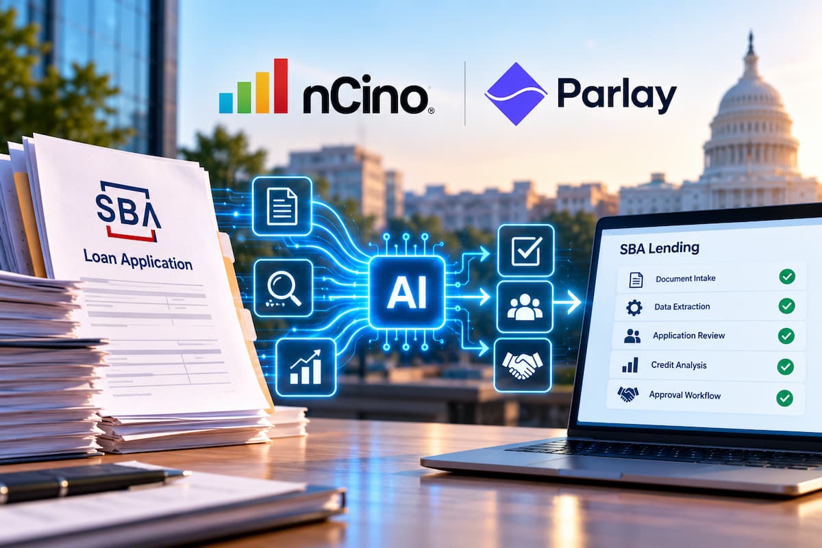 nCino and Parlay Link Up to Automate SBA Lending Intake with AI