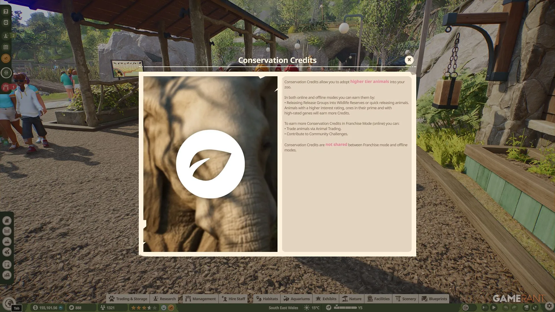How to Get Conservation Credits in Planet Zoo 2