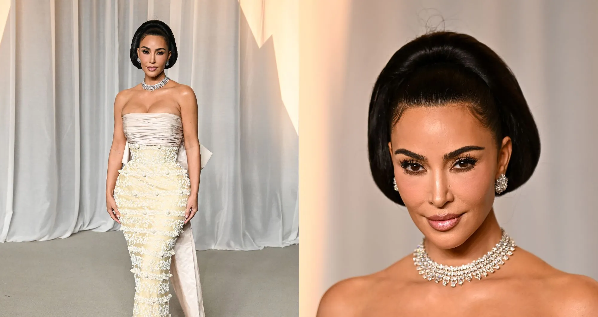 Kim Kardashian Channels Jackie O in Archival Balenciaga at 6th Annual Academy Museum Gala