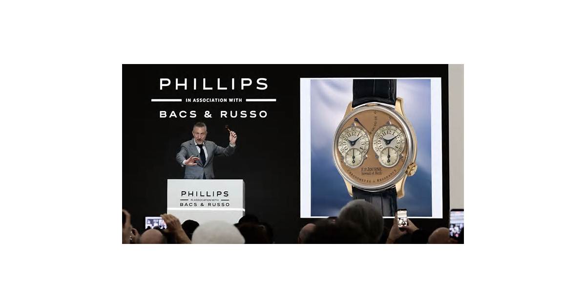 Swiss Watch Recovery Boosted by F.P. Journe’s Auction Prices