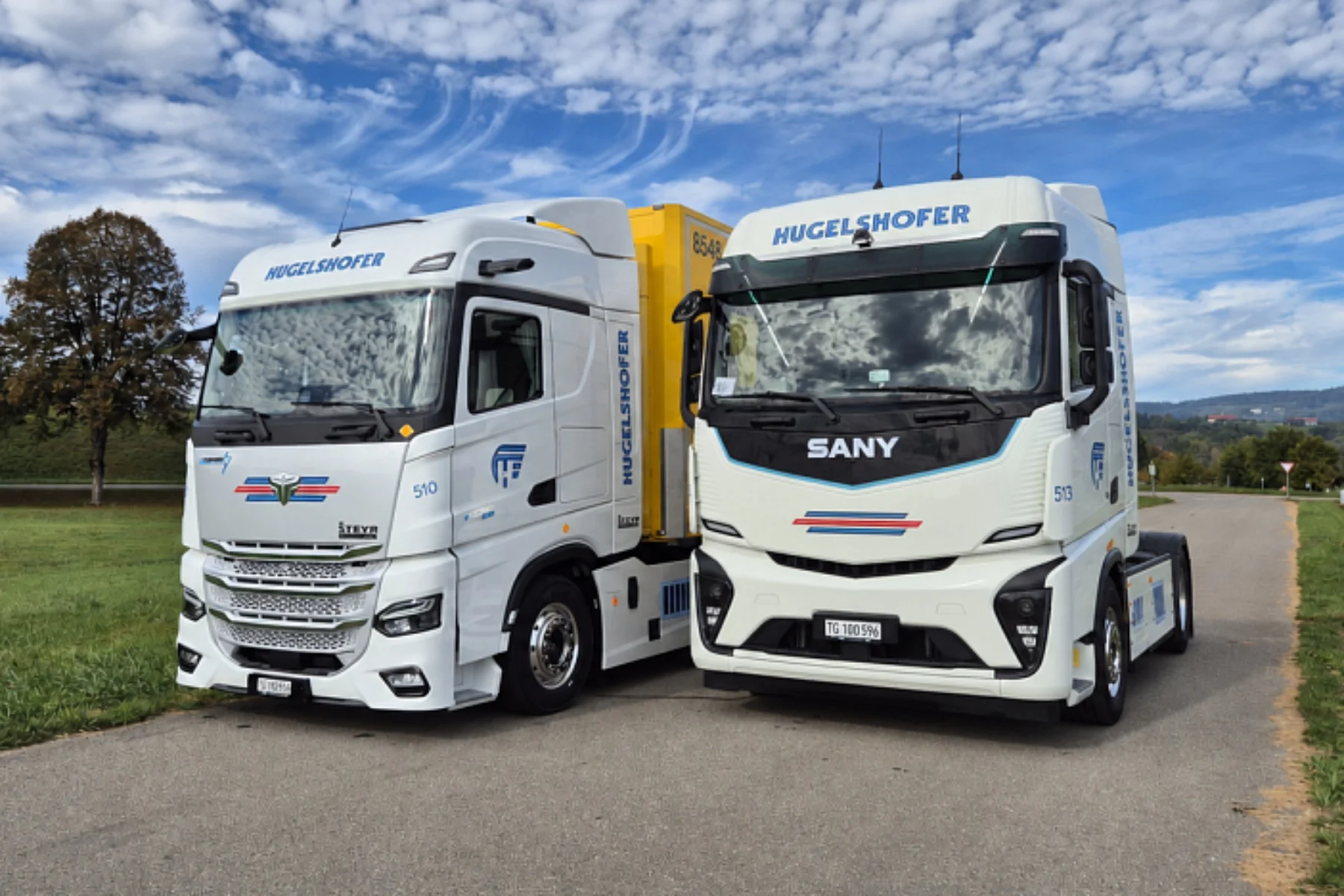 Hugelshofer expands electric truck fleet with SuperPanther and Sany